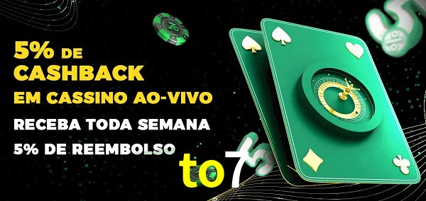 Promoções do cassino ao Vivo to7